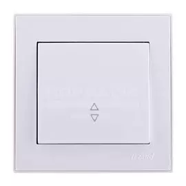 Переключатель скрытой установки одноклавишный Lezard Rain 703-0202-105, белый