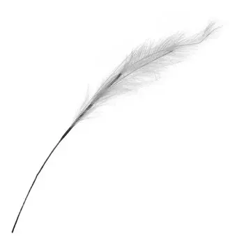 Перо декоративное 90 см, искусственное, белое, Y4-7165