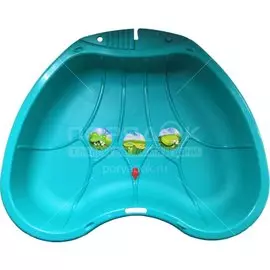 Песочница детская Крыло бабочки Пл-С179-МТ001 бирюзовая половина, 18х111х88 см