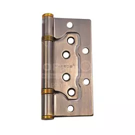 Петля накладная для деревянных дверей, Apecs, 100х75 мм, B2-Steel-АВ, с 2 подшипниками, без врезки, бронза