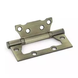 Петля накладная Фабрика Замков, 100х75х2.5 мм, E-2BB-100 AB, 109558, пакет 50/100, антик бронза