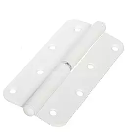 Петля накладная для деревянных дверей, Металлист, правая, ПН1-130, 10101130-250, белая, полимерное покрытие