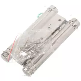 Петля пружинная маятниковая/барная, двойная, Amig, 125х126 мм, 9819, 00012009, матовый никель, никель