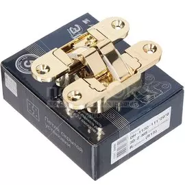 Петля скрытая для деревянных дверей, Apecs, 111х29х6 мм, правая, DH-1130-3D-Z-G-R R15, 20035, золото