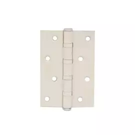 Петля врезная для деревянных дверей, универсальный, с 4 подшипниками, Avers, 100х70х2.5 мм, B4-W/NIS, 17637, белый, матовый никель