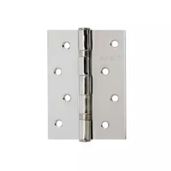 Петля врезная для деревянных дверей, Аллюр, 100х70х2 мм, универсальная, 2BB-FHP CP, 1107, 2 шт, 2 подшипника, коробка, хром