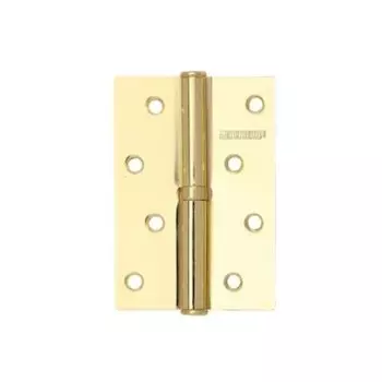 Петля врезная для деревянных дверей, Аллюр, 100х70х2 мм, правая, L1-RH-1BB-BP, 1111, 2 шт, блистер, латунь