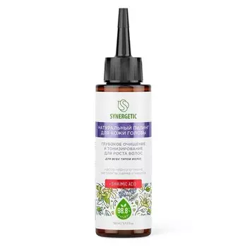 Пилинг для кожи головы, Synergetic, Глубокое очищение и тонизирование для роста волос, 110 мл