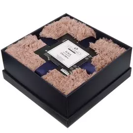 Плед евростандарт, 220х240 см, искусственный мех, Silvano, пыльно-розовый