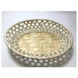 Плетенка Сухарница 18*24 овальная бамбук 06-055