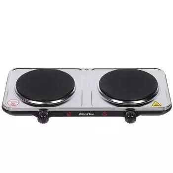 Плита электрическая Матрена, МА-063, 2000 Вт, 2 конфорки, диск, чугун, нержавеющая сталь