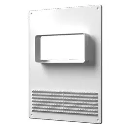 Площадка торцевая пластик, 60х120 мм, с решеткой, горизонтальная, ERA, 612ПТГР