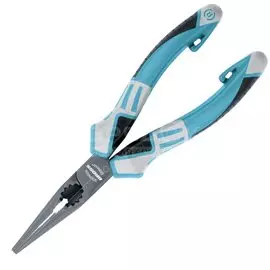 Длинногубцы 170 мм, прямые, трехкомпонентная ручка, Gross, 17170