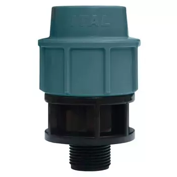 ПНД муфта d40х1" 1/2, наружная резьба, ITAL