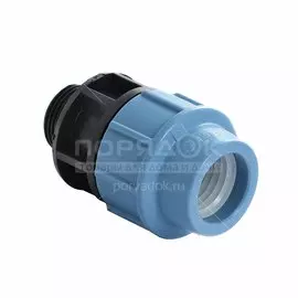 ПНД муфта d20х1/2", наружная резьба, Unidelta