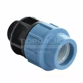 ПНД муфта d32х3/4", наружная резьба, Unidelta