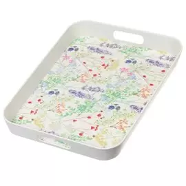 Поднос бамбук, 41х31 см, прямоугольный, Вальс цветов, Y4-5479