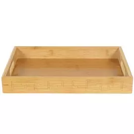 Поднос дерево, 33х22х5 см, прямоугольный, с ручками, Y4-4363