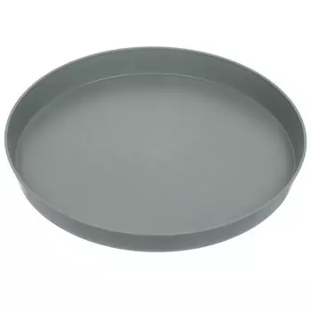 Поднос пластик, 35 см, круглый, серый, Y4-8074