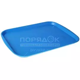 Поднос пластик, 33.5х47 см, прямоугольный, красный, Альтернатива, Столовый, М211