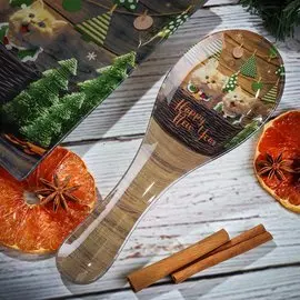 Подставка для ложки, стекло, 8х23.5 см, Daniks, Котята