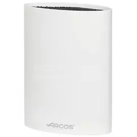 Подставка для ножей, пластик, 22x16x6.5 см, белая, Arcos, 794100