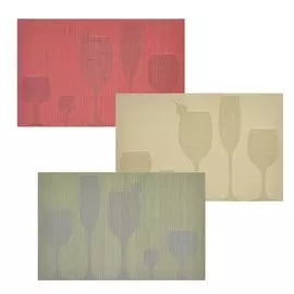 Подставка под горячее полимер, 45х30 см, прямоугольная, Мультидом, Коктейль, ZT10-7