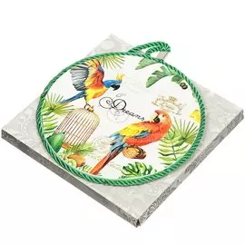 Подставка под горячее Попугаи 294471, 16 см