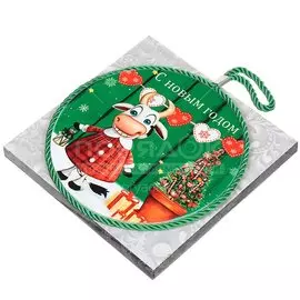 Подставка под горячее Веселая Коровка I.K круглая, 16 см