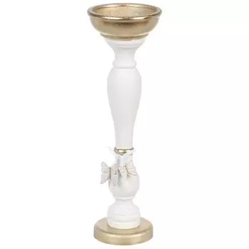 Подсвечник декоративный полистоун, 1 свеча, 37х11.5х11.5 см, Lefard, 222-798