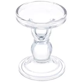Подсвечник декоративный стекло, 1 свеча, 8.5х11.5 см, Y4-4894