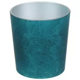 Подсвечник декоративный стекло, 1 свеча, Аквамарин Ода, 34361251249
