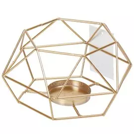 Подсвечник Геометрия Y4-3179 I.K золото, 16х8 см