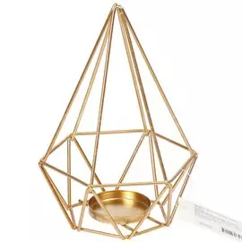 Подсвечник Геометрия Y4-3180 I.K золото, 18х13 см