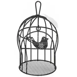 Подсвечник Геометрия Y4-3186 I.K черный, 18.5х12 см