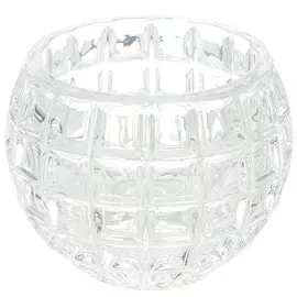 Подсвечник декоративный стекло, 1 свеча, 7.5х9.5 см, Y3-1391