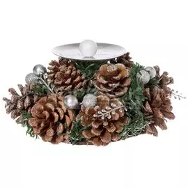 Подсвечник SYHHB-0319137 серебро, 18 см