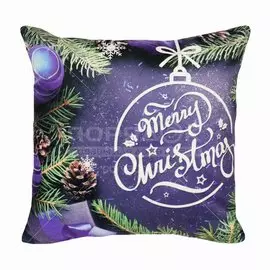 Подушка декоративная, 40х40 см, Счастливого Нового Года, 100% полиэстер, 322676