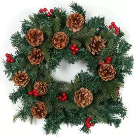 Подвеска 50 см, с украшениями, Венок, SYWB-0321196