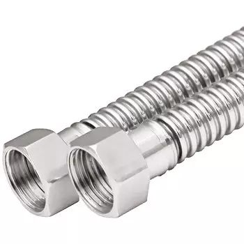 Подводка для газа 1/2"х1.2 м, г-г, сильфон, AquaLink