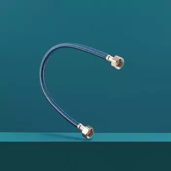 Подводка для воды 1/2"х0.4 м, г-г, нейлон, РМС
