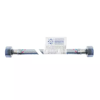 Подводка для воды 1/2"х0.8 м, г-г, сталь, РМС