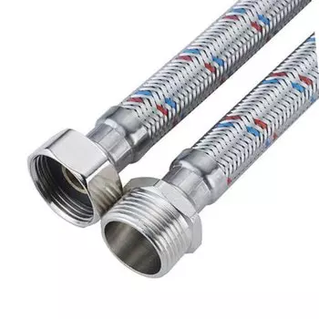 Подводка для воды 1/2"х2.5 м, г-ш, сталь, ELKA