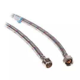 Подводка для воды 1/2"х2 м, г-ш, латунь, AquaLine