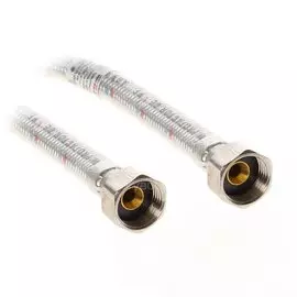 Подводка для воды 1/2"х0.5 м, г-г, сталь, полимер, Frap