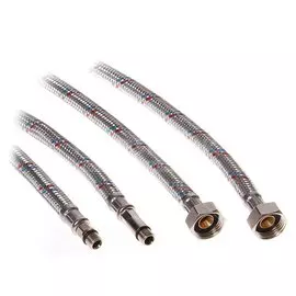 Подводка для воды М10-1/2"х0.8 м, пара, сталь, Еco, Lytcho