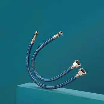 Подводка для воды М10-1/2"х0.4 м, пара, нейлон, РМС