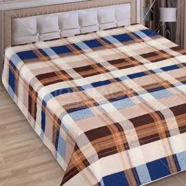 Покрывало (200х220 см) микрофибра, Марианна Элегант 18-004 бежево-коричневое