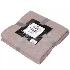 Покрывало евростандарт, 200х220 см, 100% полиэстер, стеганое, Silvano, Ультрасоник Узор, нежно-бежевое