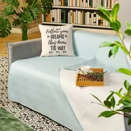 Покрывало евростандарт, 200х220 см, 100% полиэстер, стеганое, Silvano, Ультрасоник Волны, пудрово-зеленое, AI-0404009